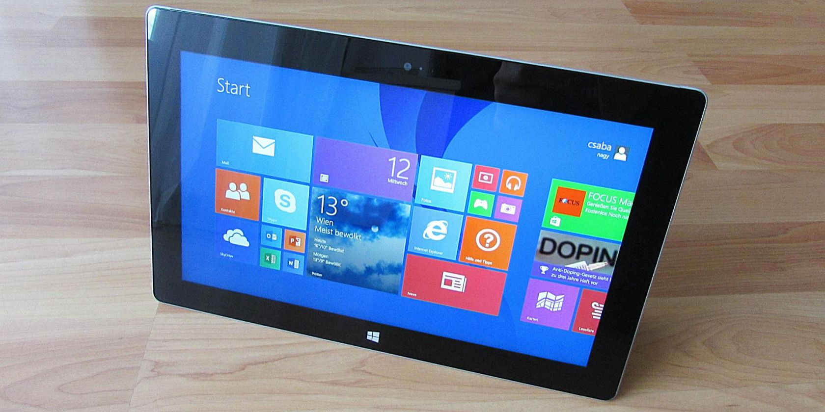 A Windows tablet featuring Windows 8.1