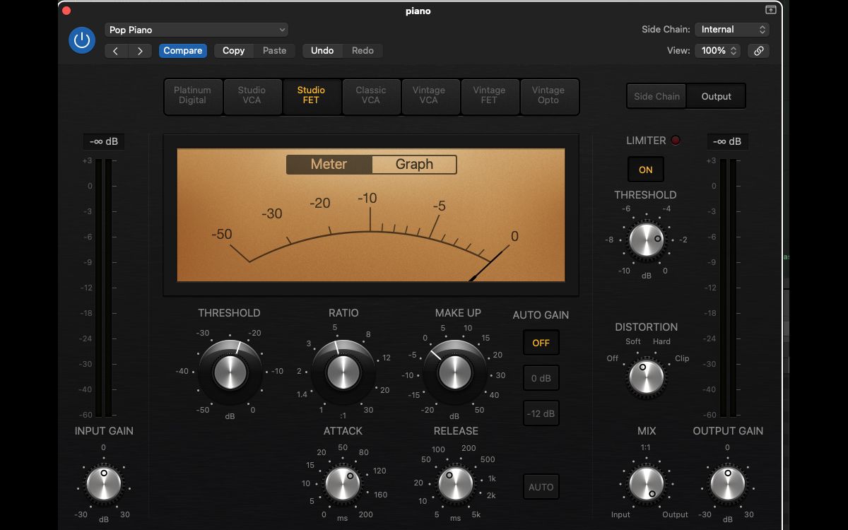 کمپرسور Logic Pro X