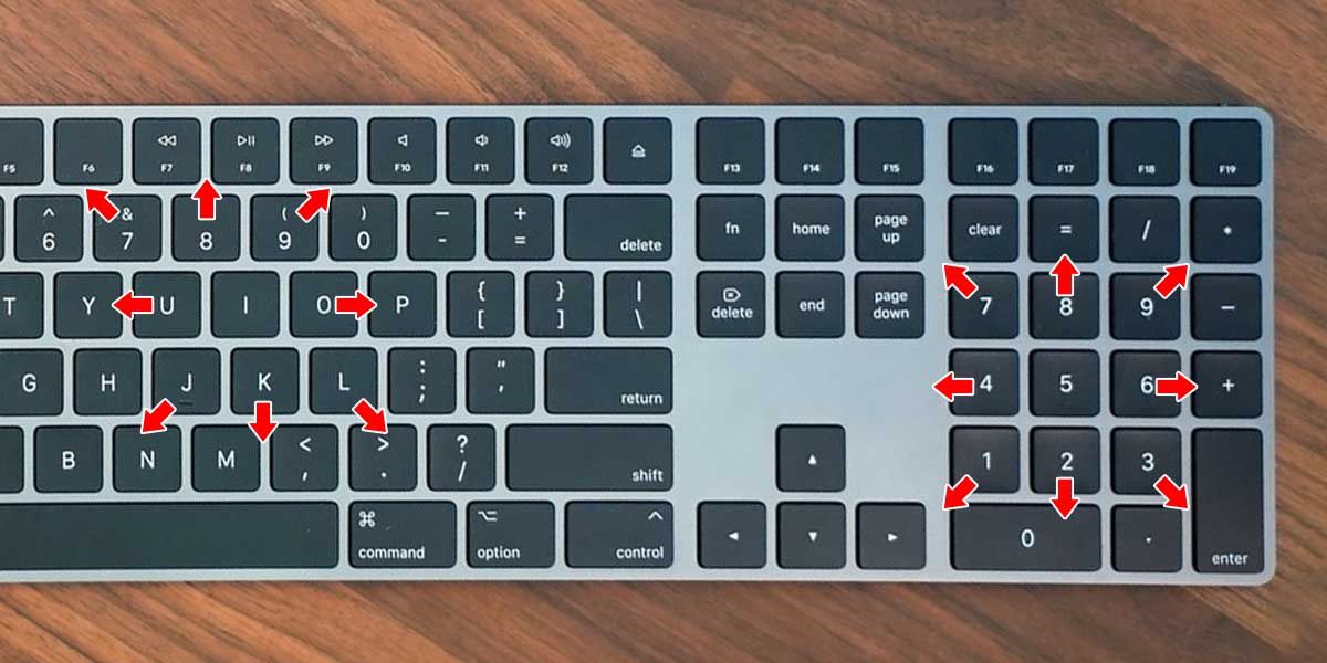 Control de las teclas del mouse en los teclados de Apple