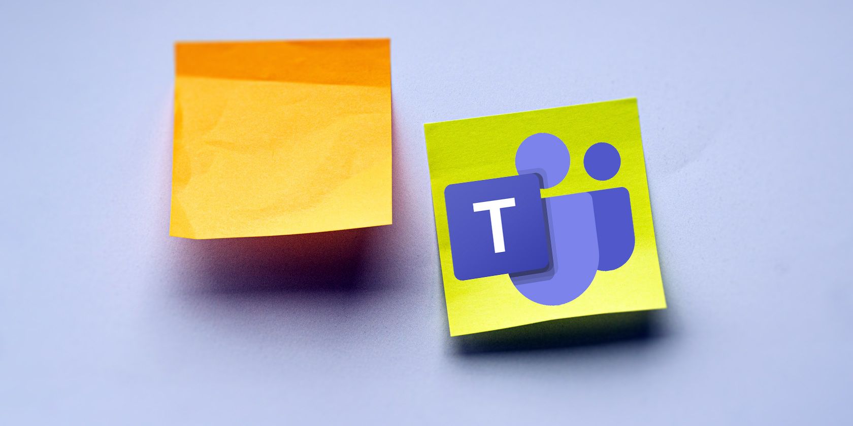 Sticky notes with MS Teams logo on 
