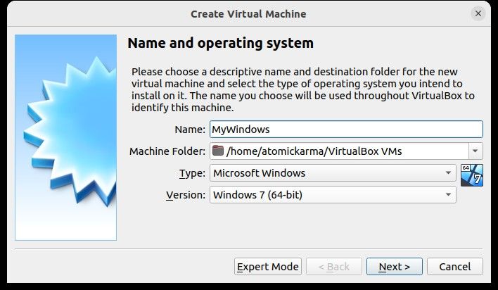یک VM در لینوکس ایجاد کنید