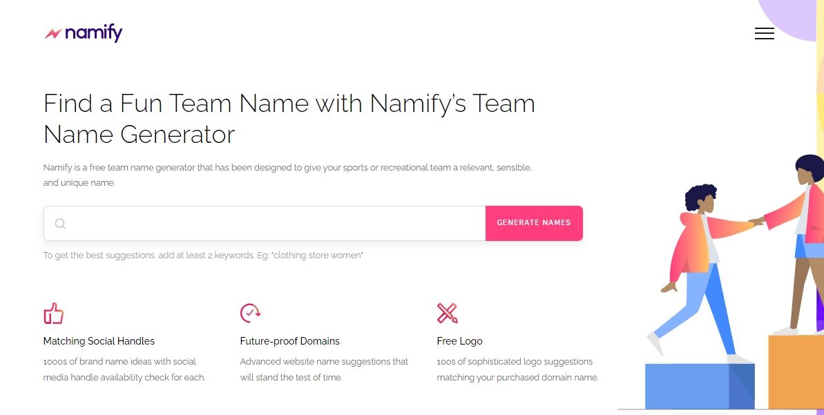 namify tech team name generator