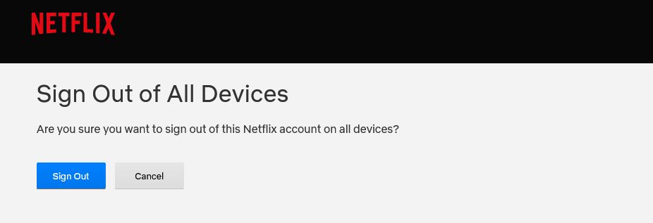 netflix sign out of all devices