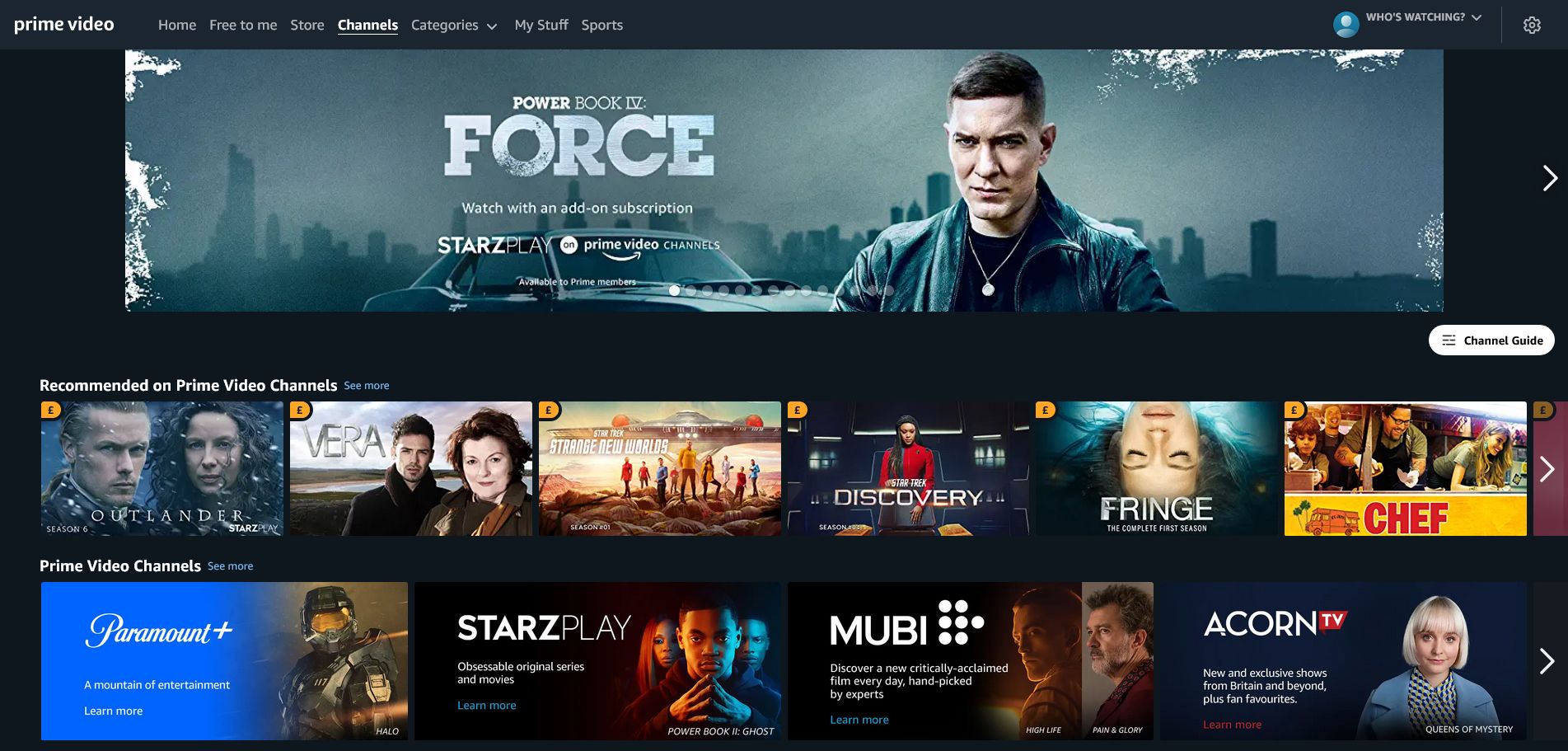 prime video channels overview
