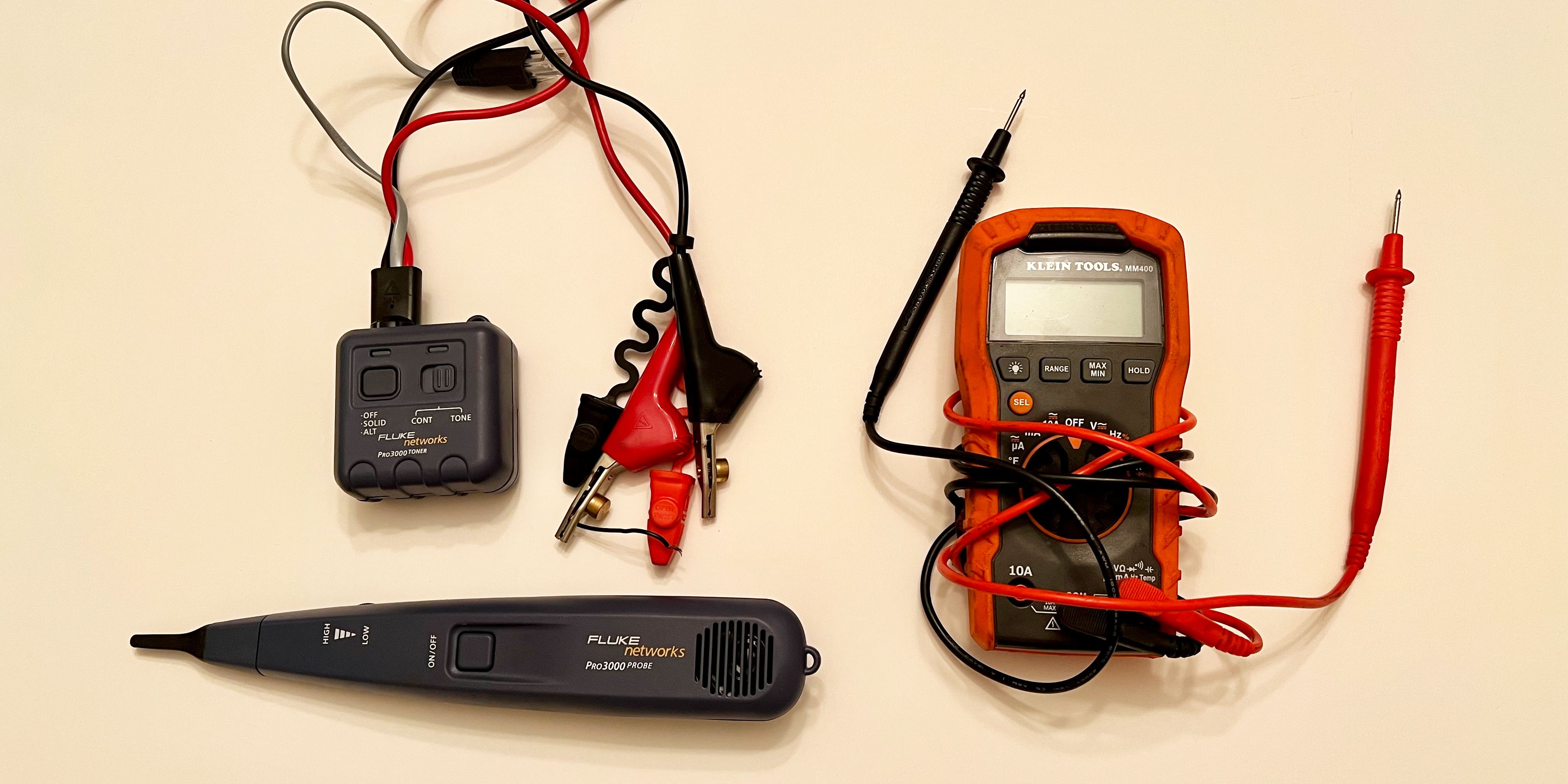 A multimeter and power probe