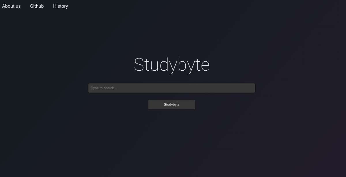Studybyte is a dedicated search engine for educational content