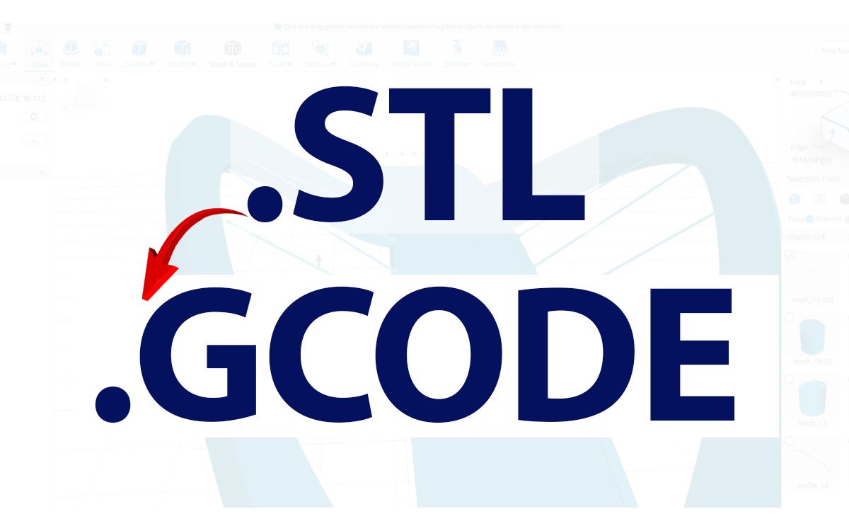 Demonstrating conversion of stl to g-code