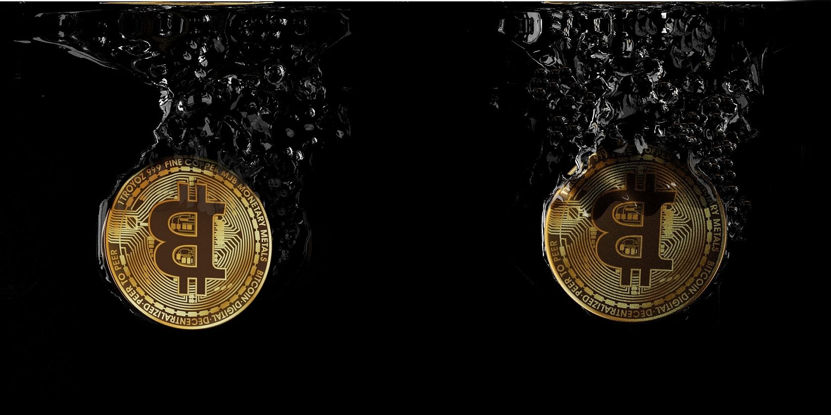 two bitcoin tokens in pool