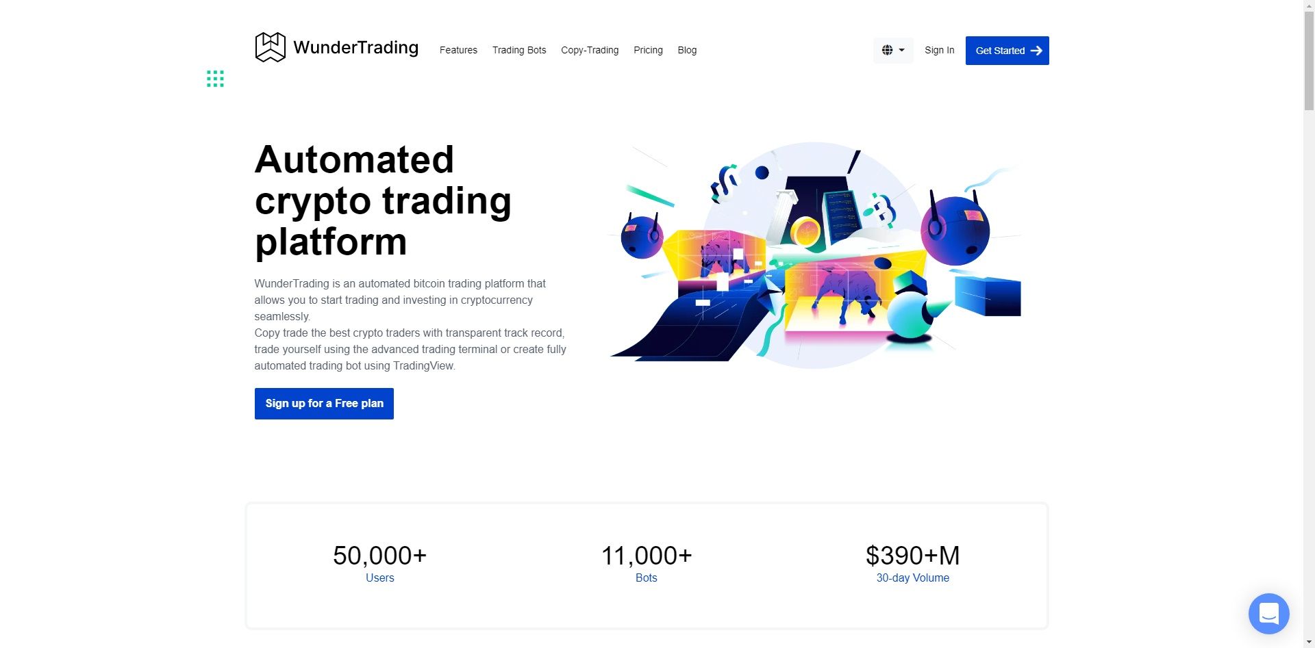 wunderbit trading bot home page