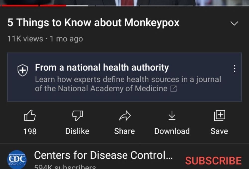 content shelves and YouTube health content