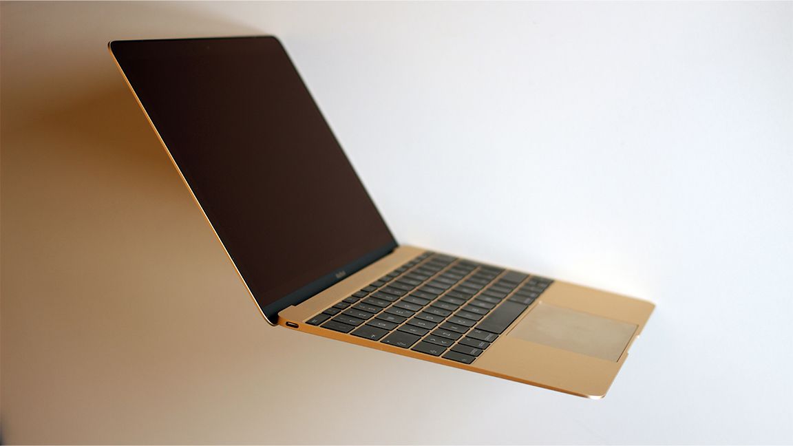12-inch MacBook on a white table