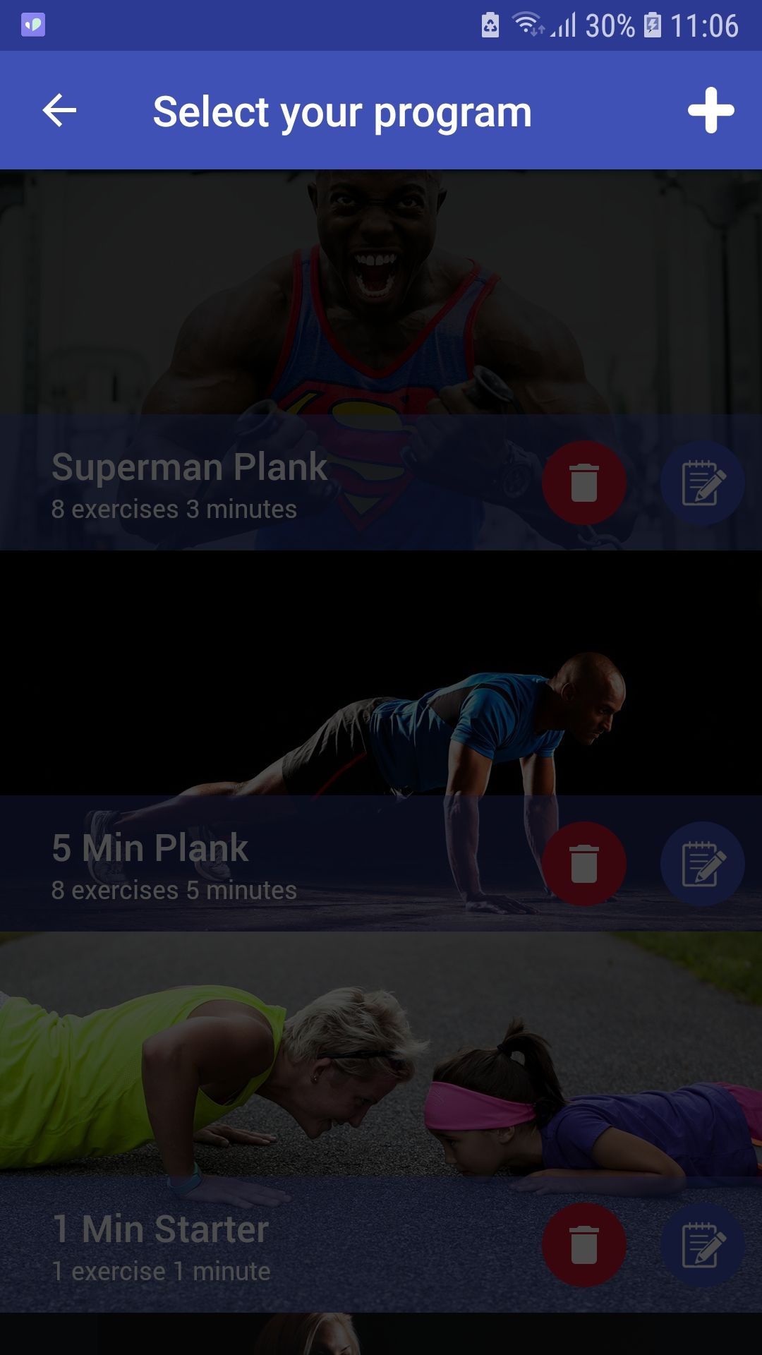 5 Minute Plank mobile exercise app 