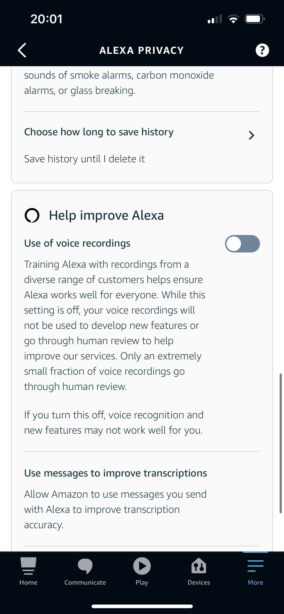 Alexa App Help Improve Alexa