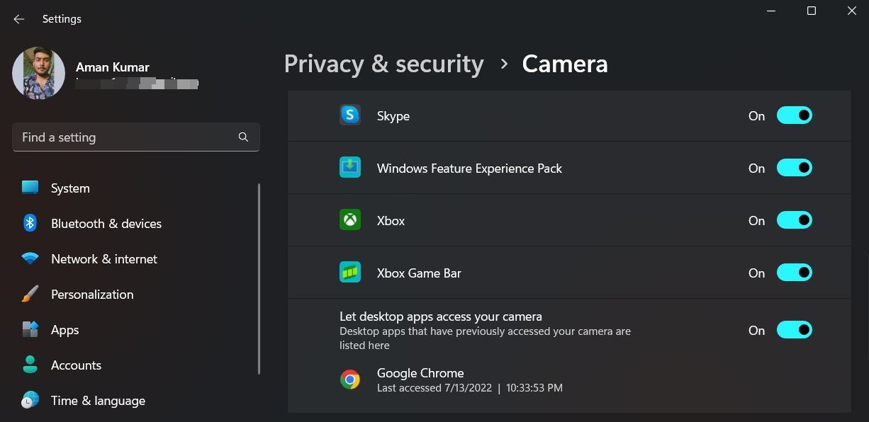 Allow browser to Access Camera