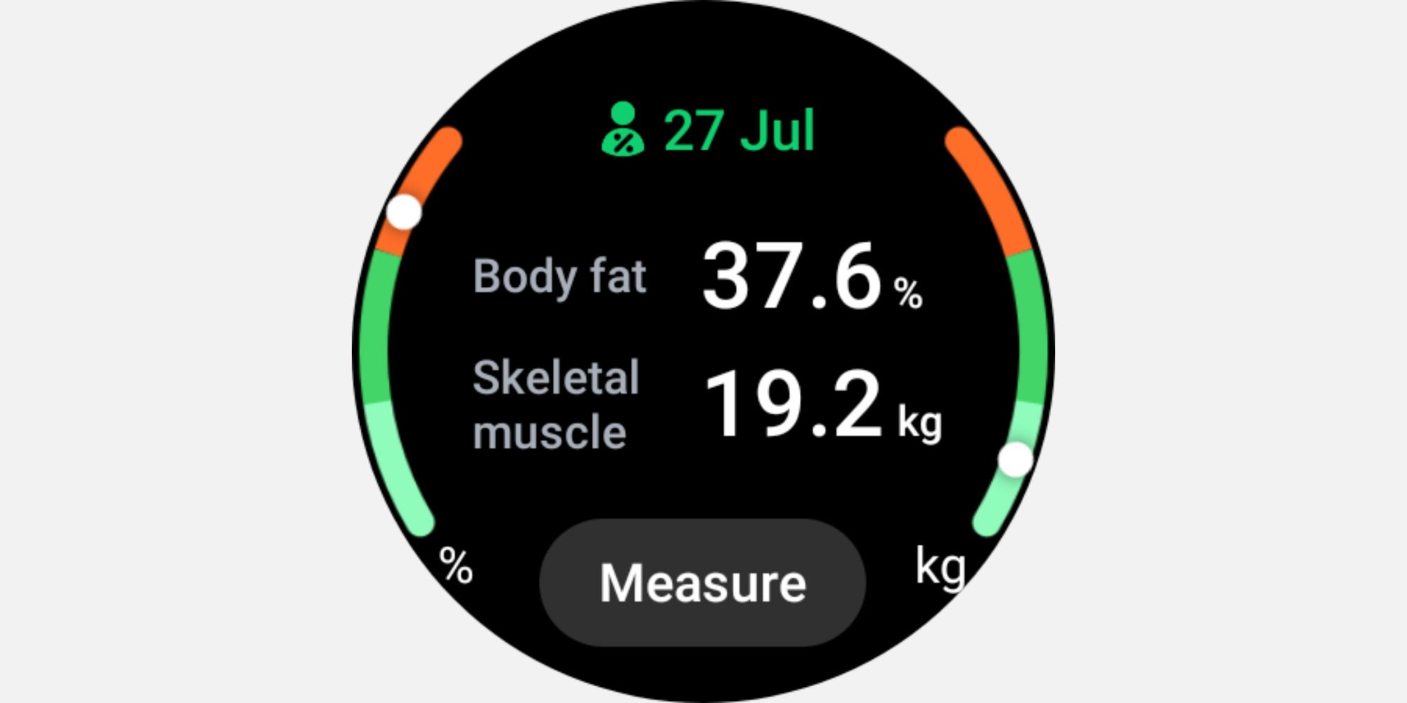 Tracking body composition in your fitness tracker