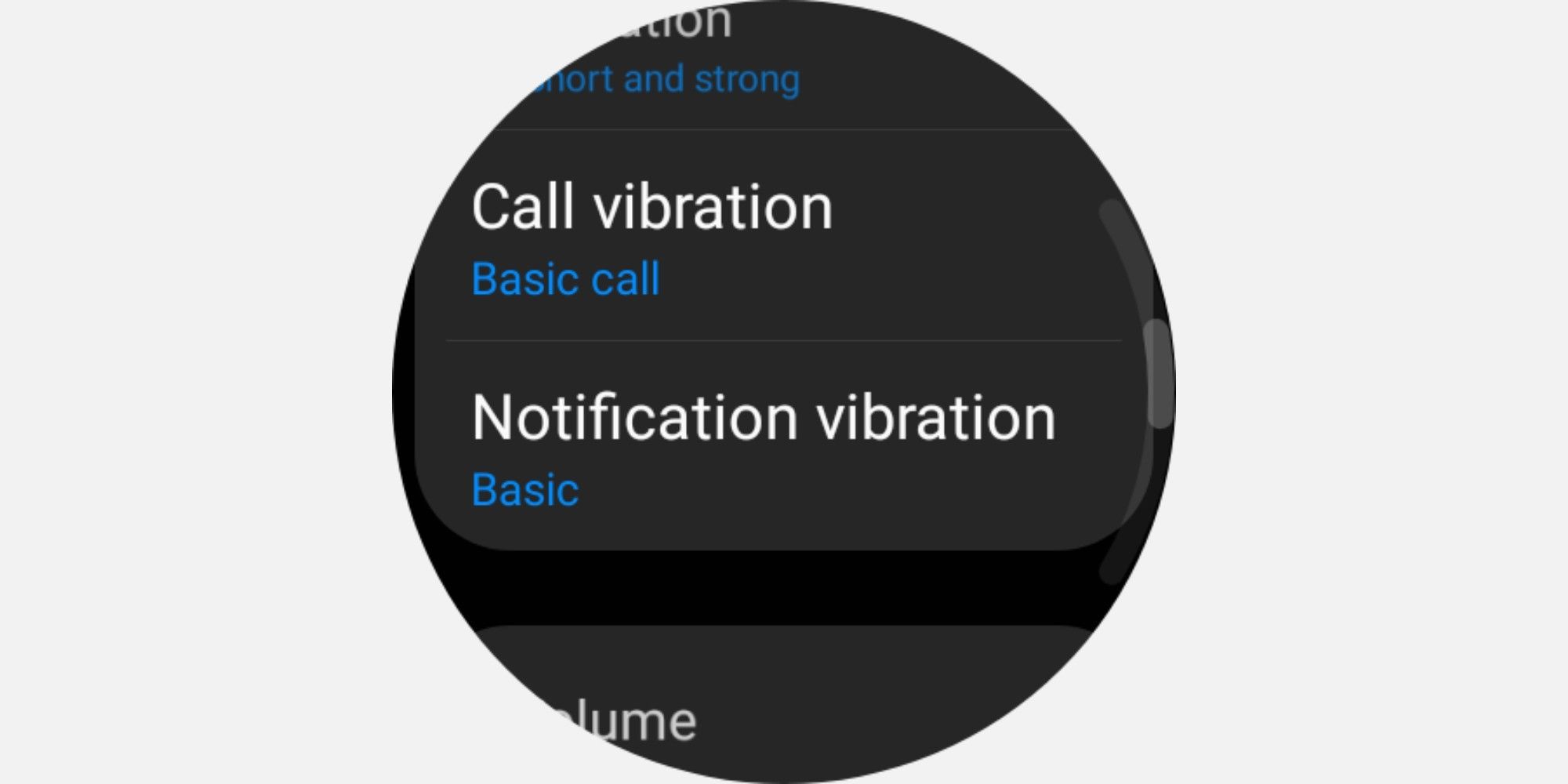 Setting up vibration settings on your smartwatch