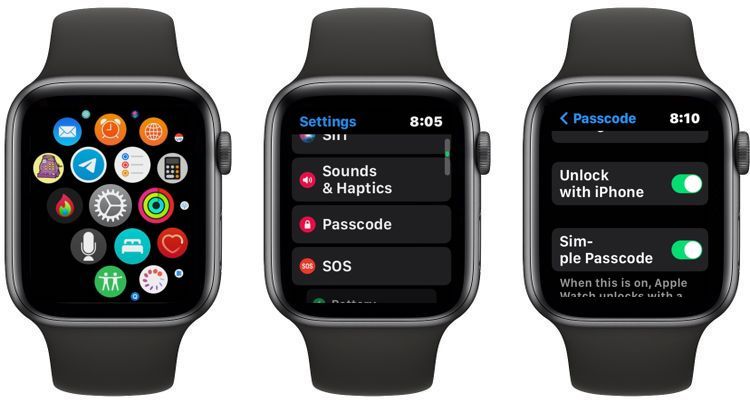 Apple Watch Disable Unlock with iPhone