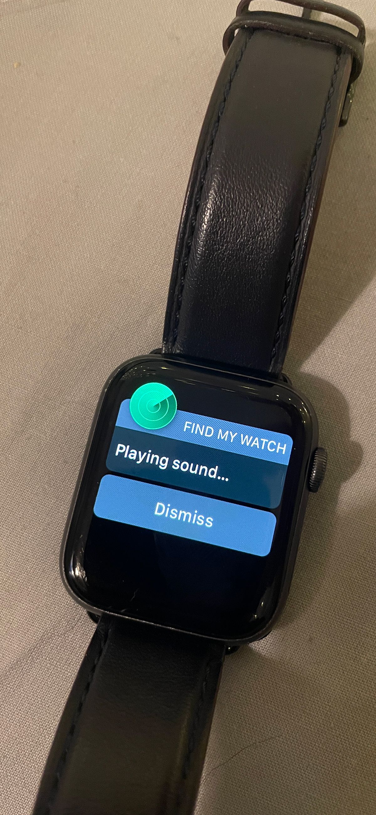 Sound played on Apple Watch