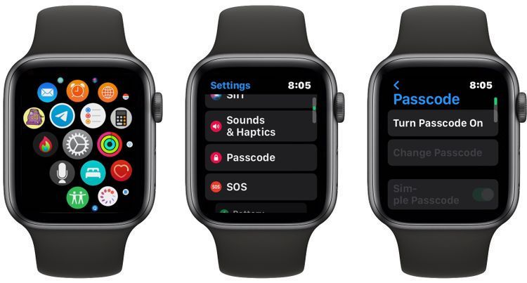 Apple Watch Set a Passcode