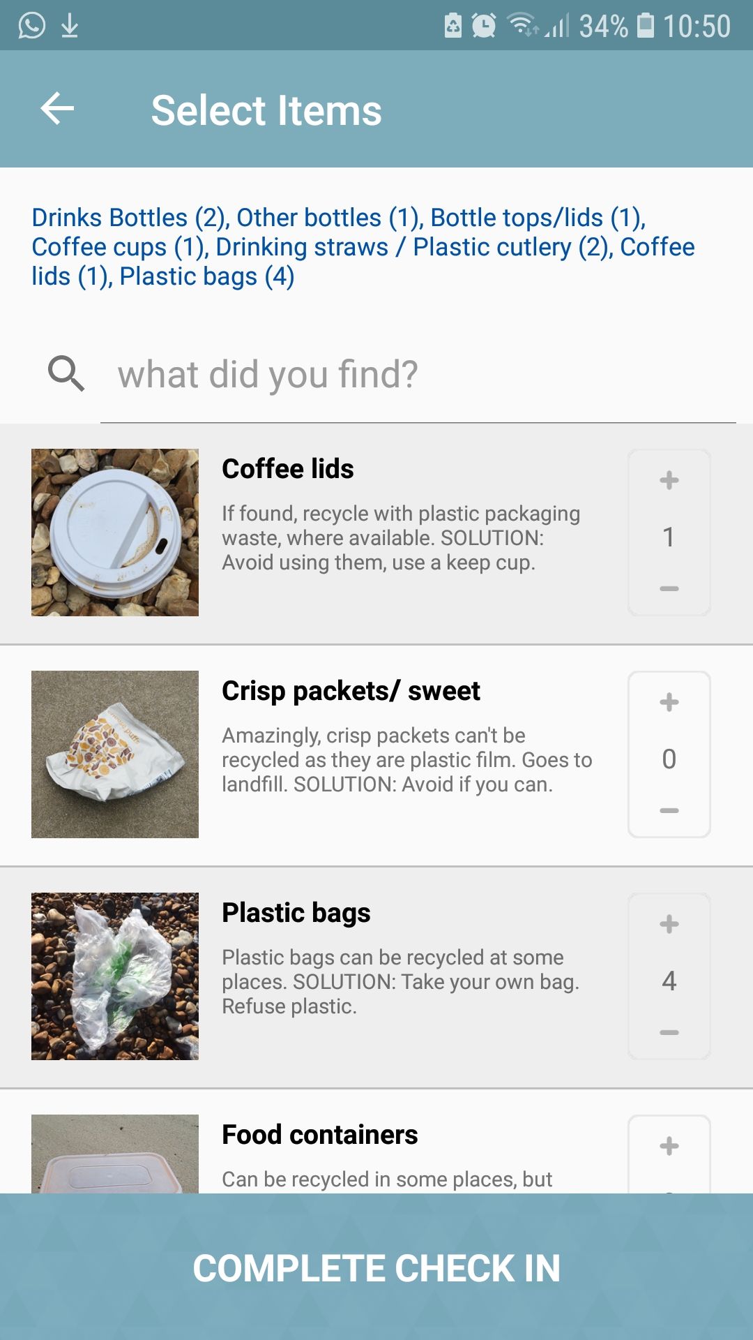 BeachClean mobile cleanup app