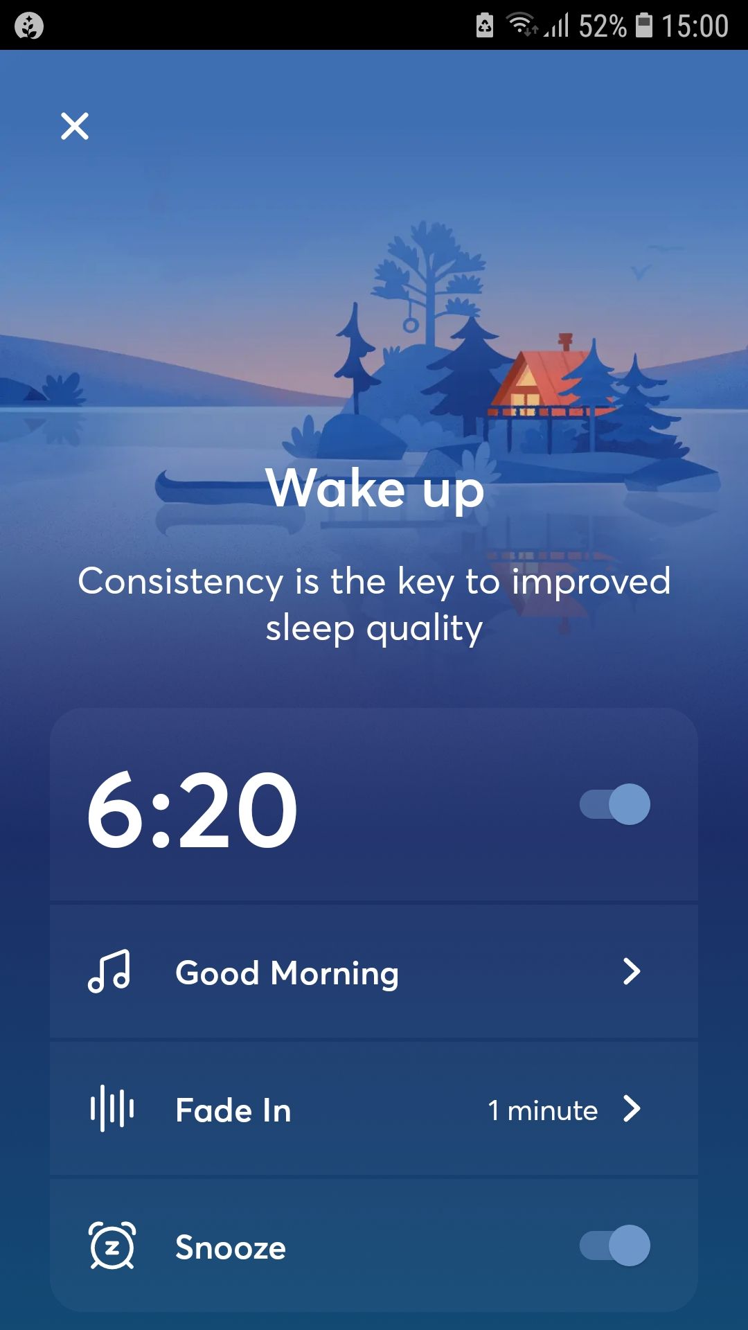 برنامه موبایل بیدار شدن BetterSleep ردیاب خواب