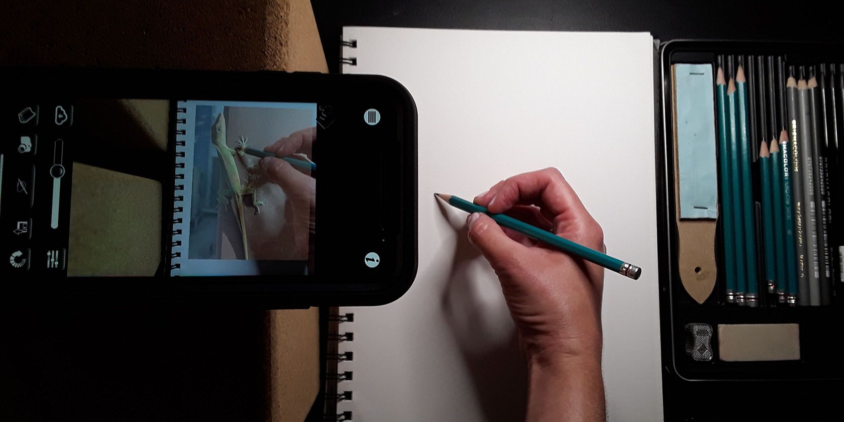 DRAWING WITH A CAMERA LUCIDA