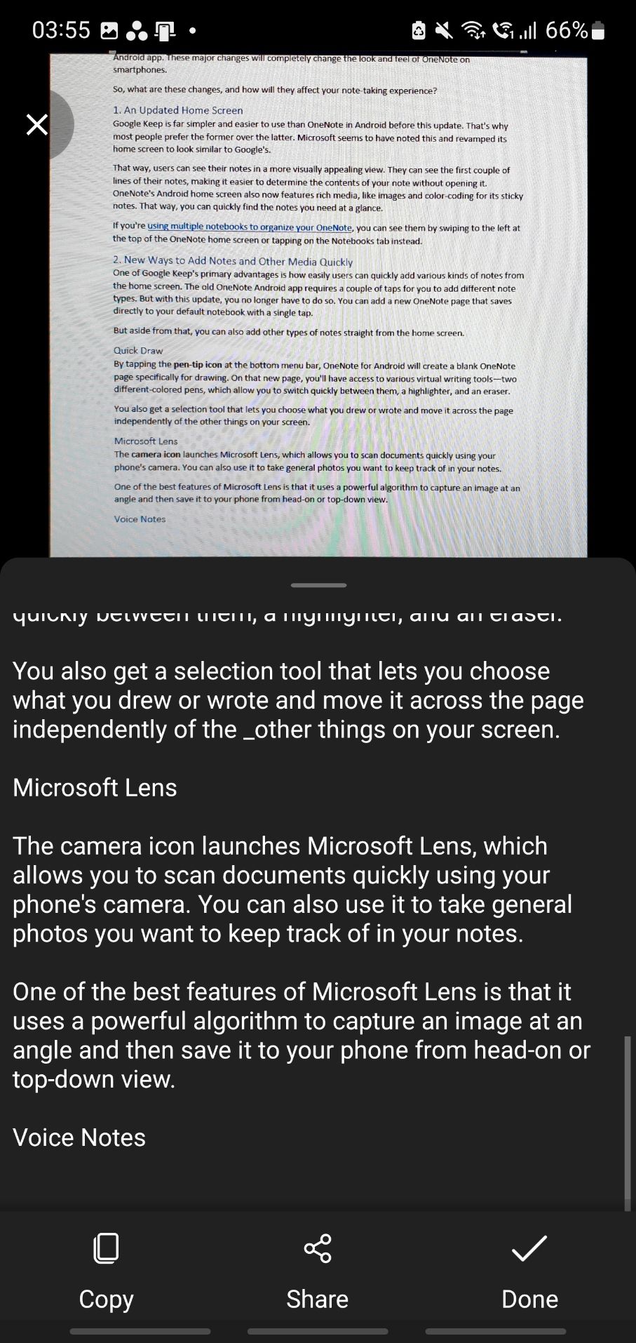 Capturing a Document Using Microsoft Lens 4