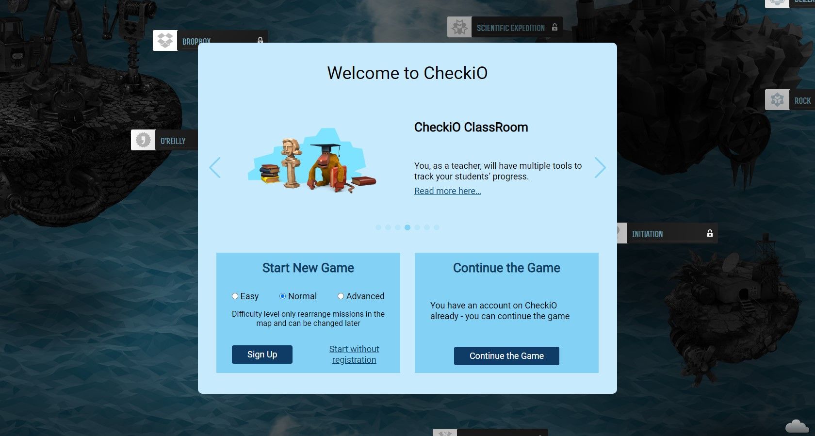 CheckiO website interface
