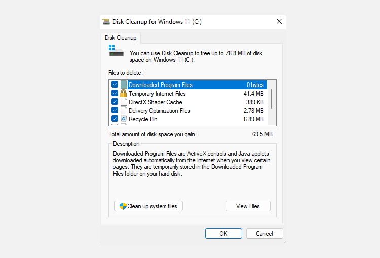 Disk Cleanup Tool In Windows