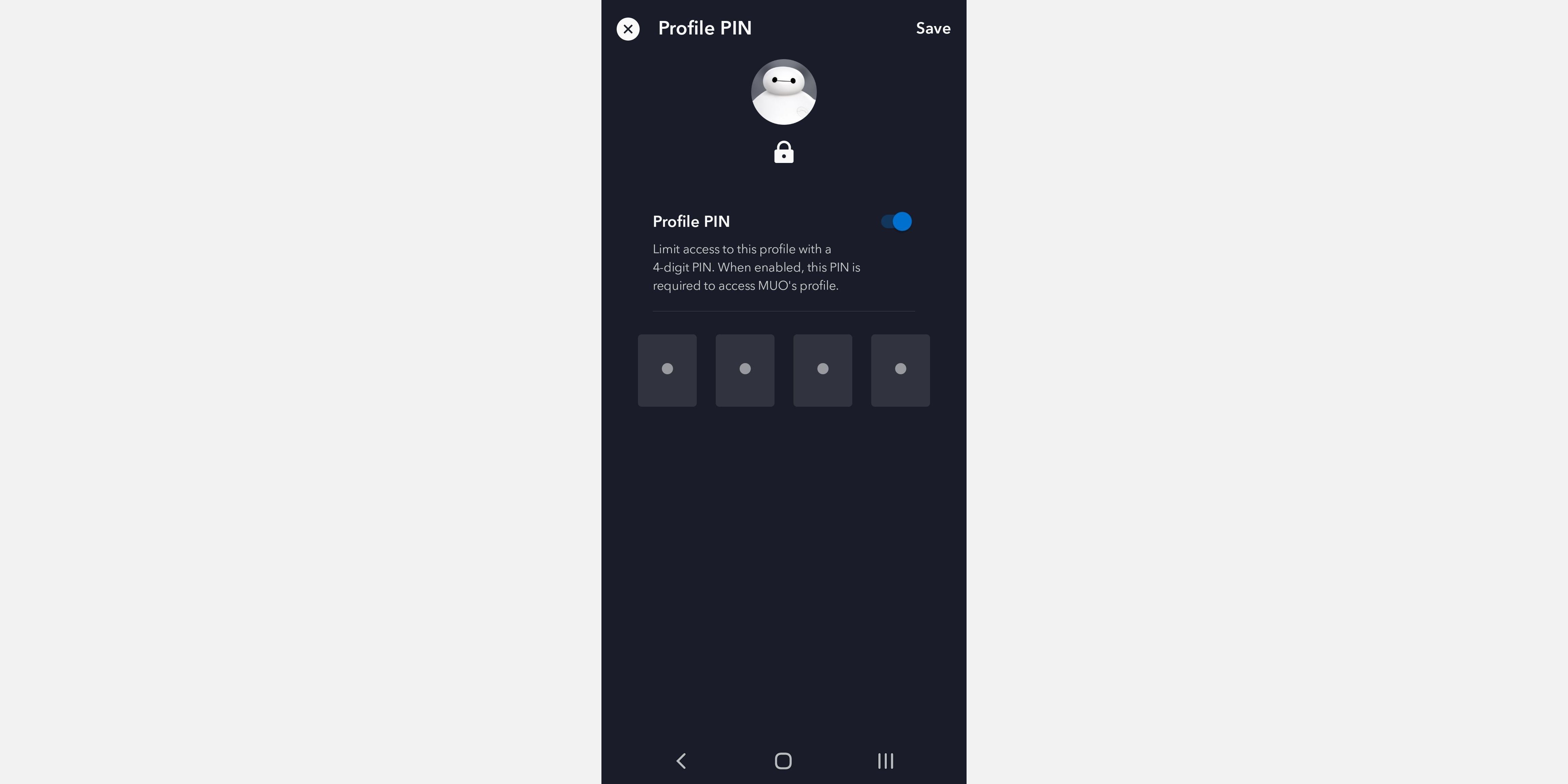 Disney Plus PIN Cell Phone