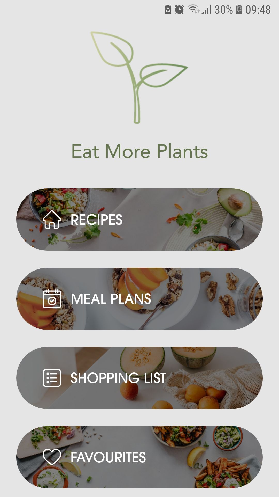 EatMorePlants mobile recipes app