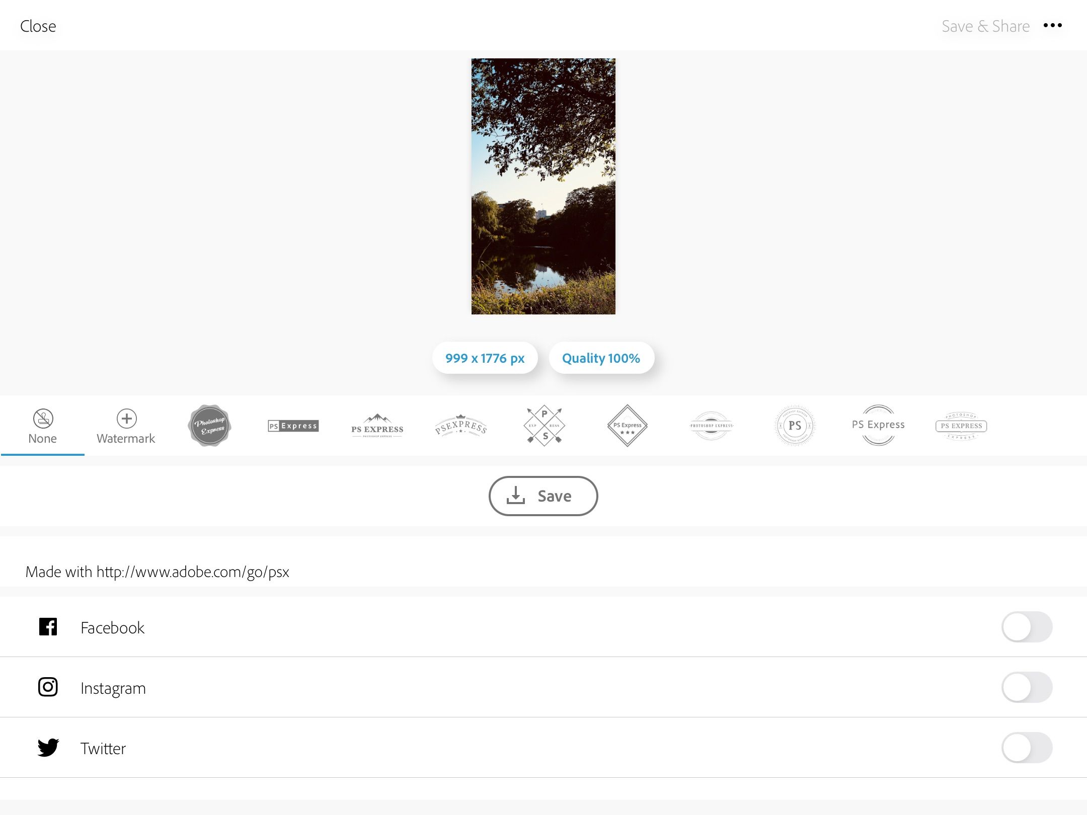 تصویر صفحه نمایش نحوه صادرات از PS Express برای iPad
