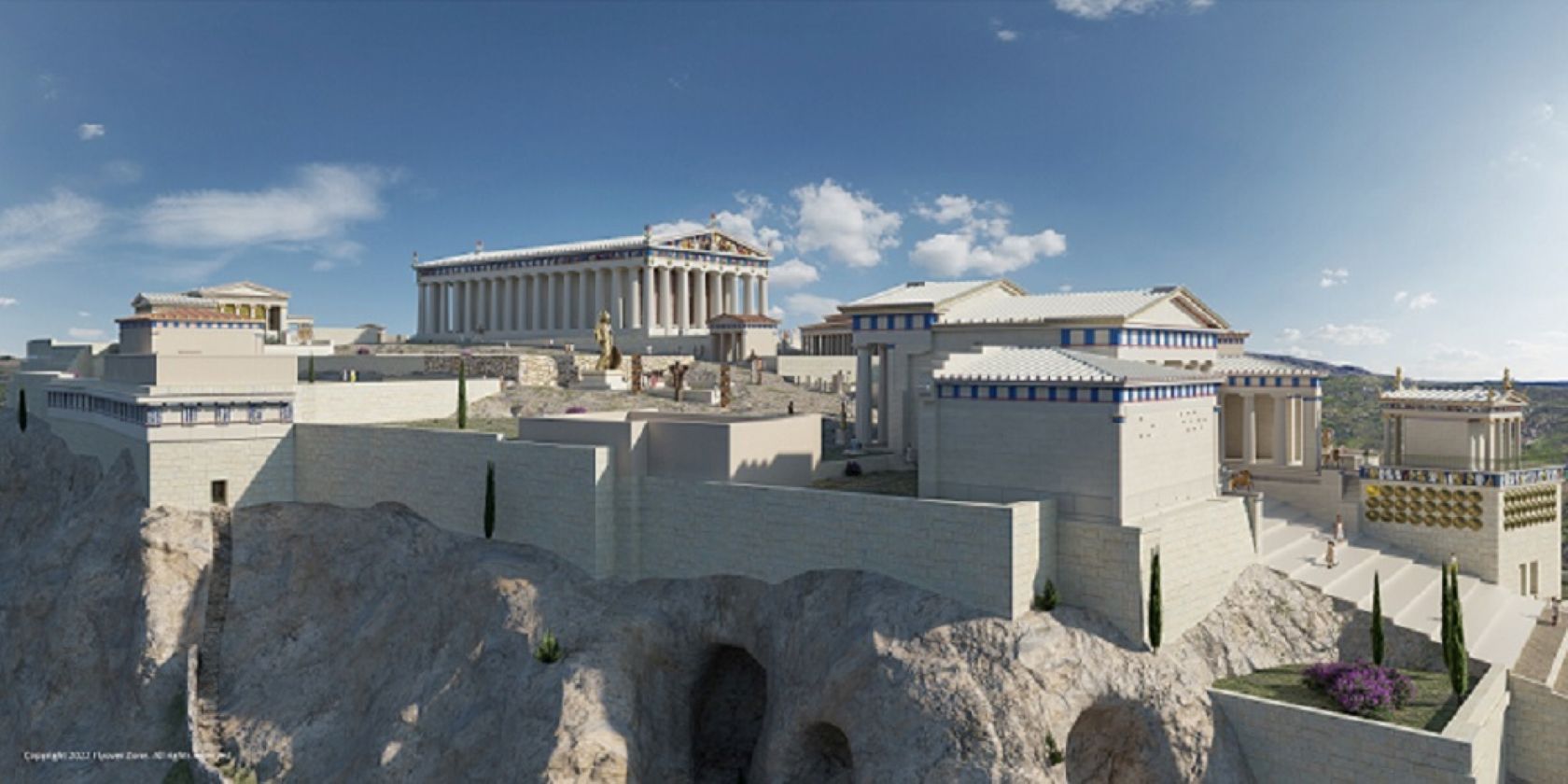 A virtual reconstruction of an ancient site from Flyover Zone for Yorescape