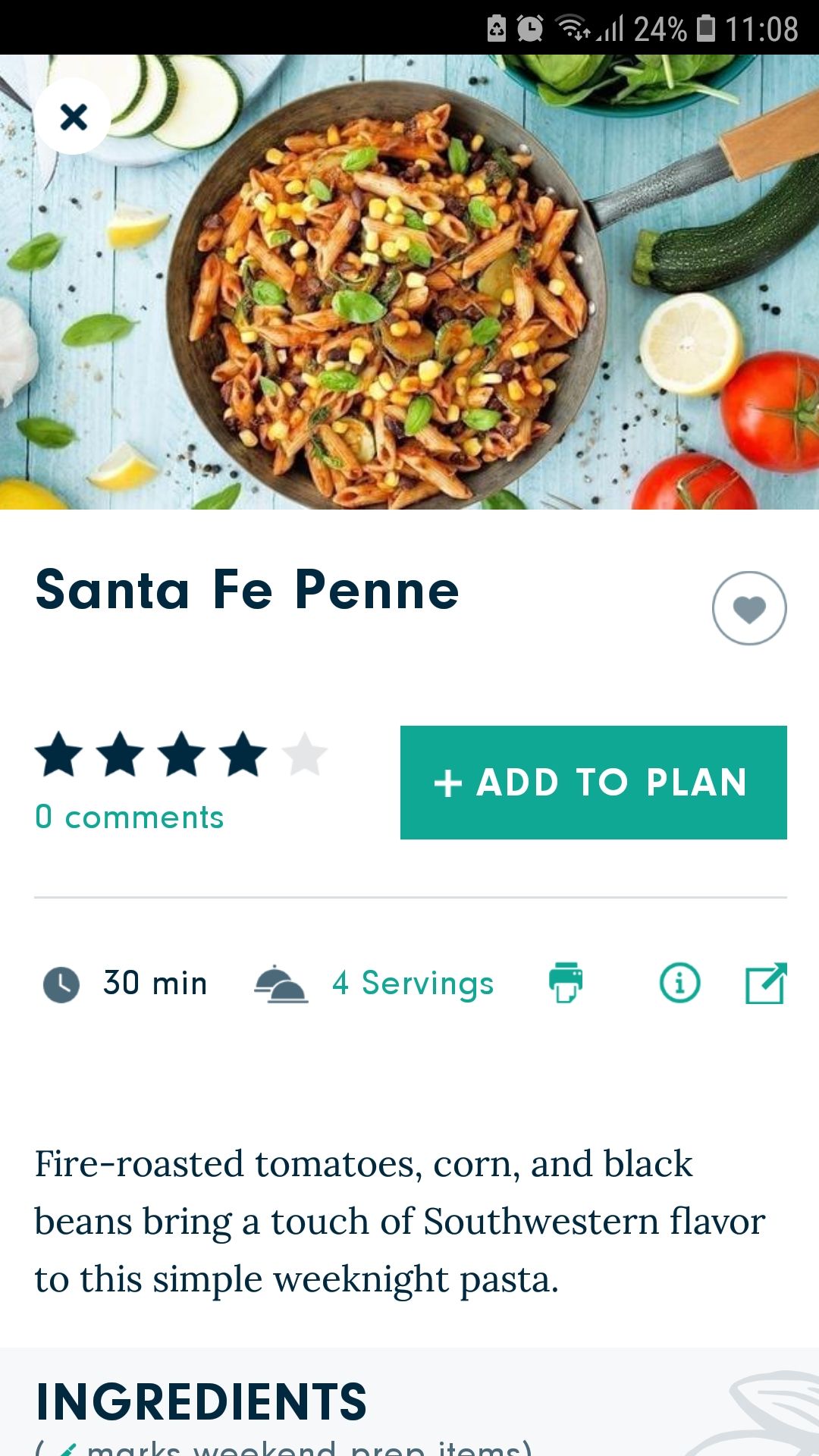 Forks Meal Planner mobile food app recipe