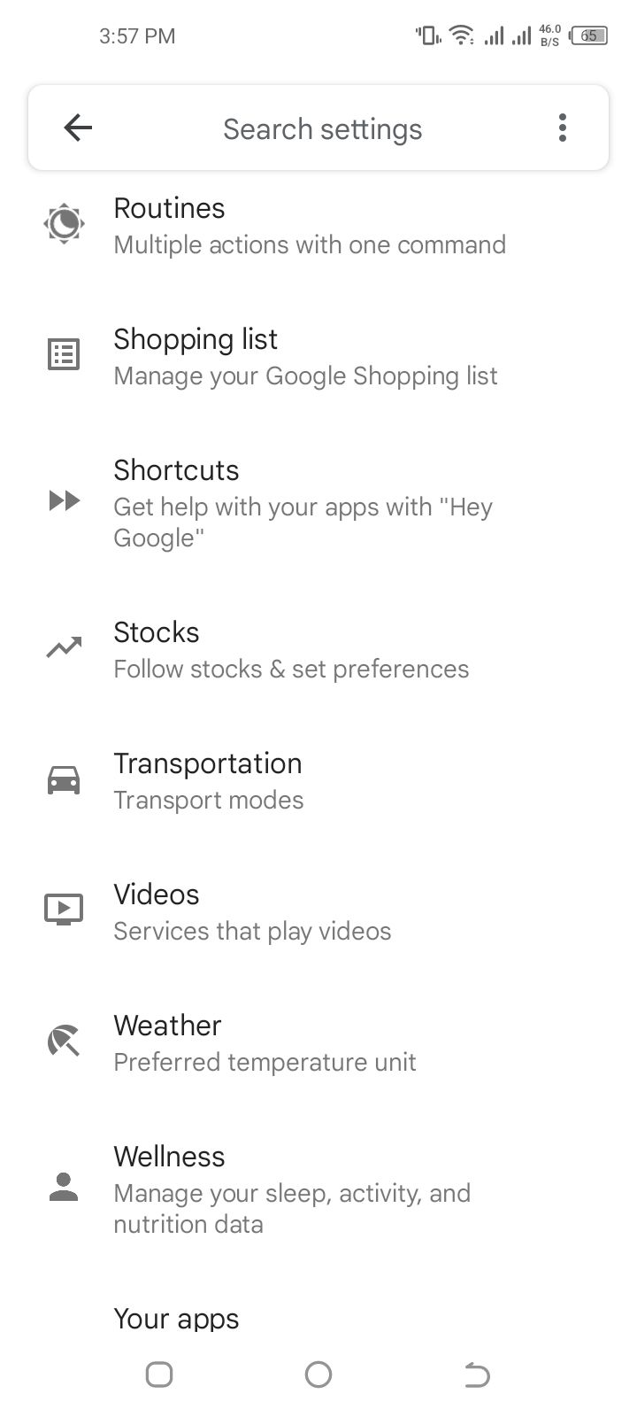 Google Assistant screenshot