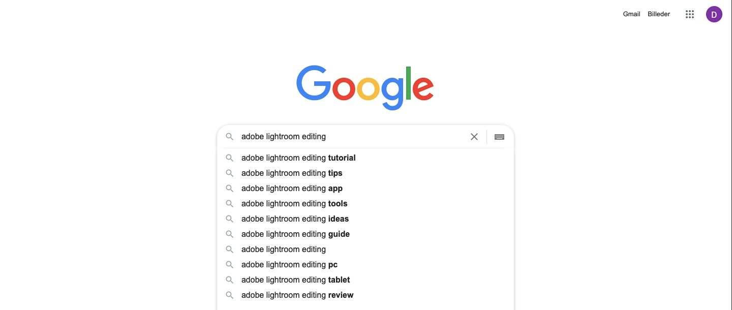 screenshot of searches on google