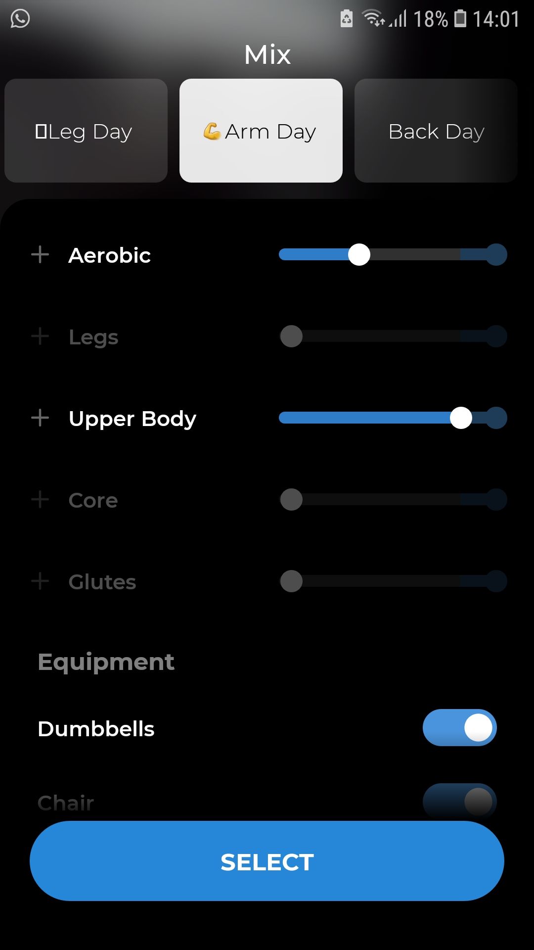 Down Dog HIIT mix mobile workout app