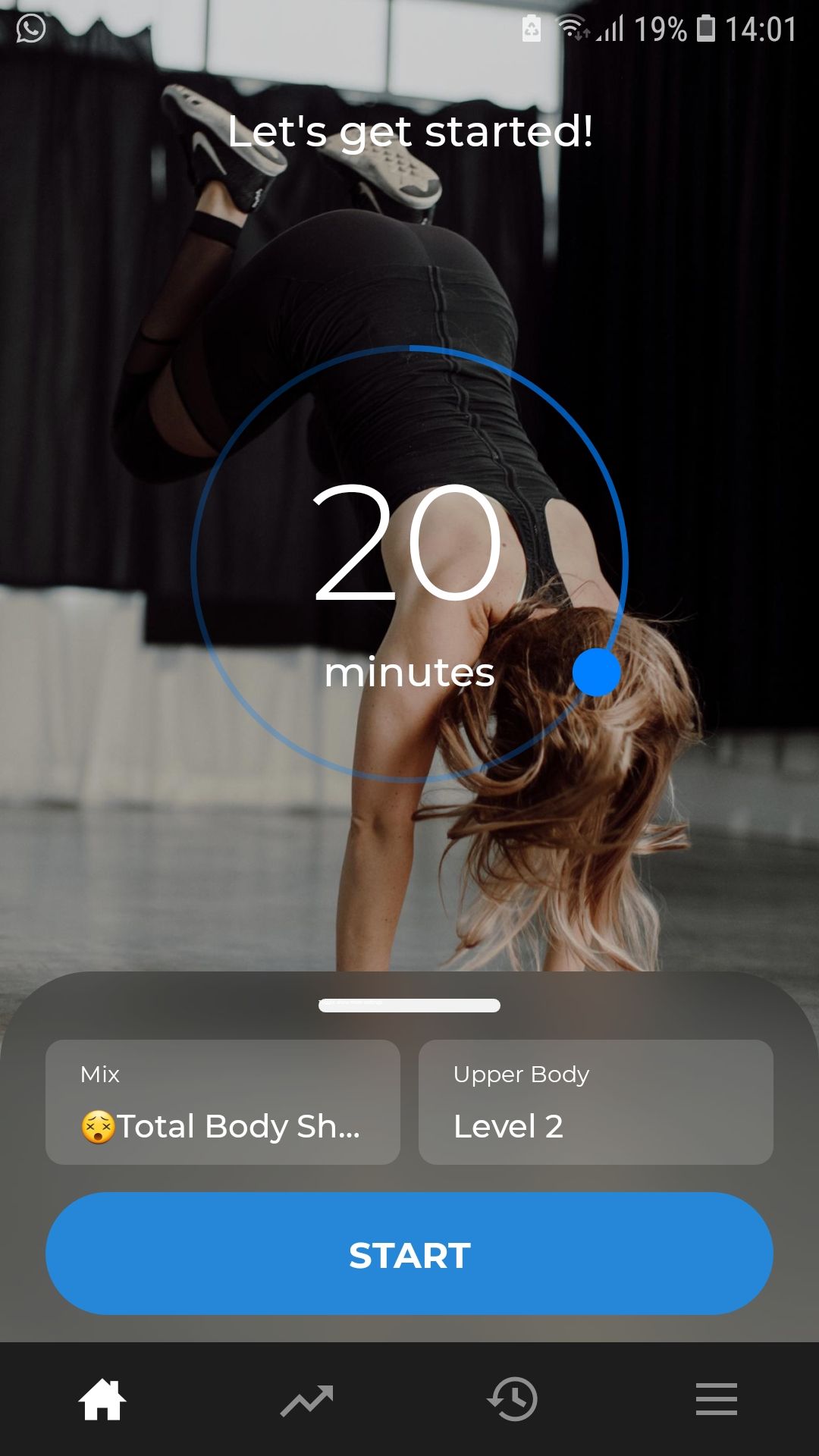Down Dog HIIT mobile workout app