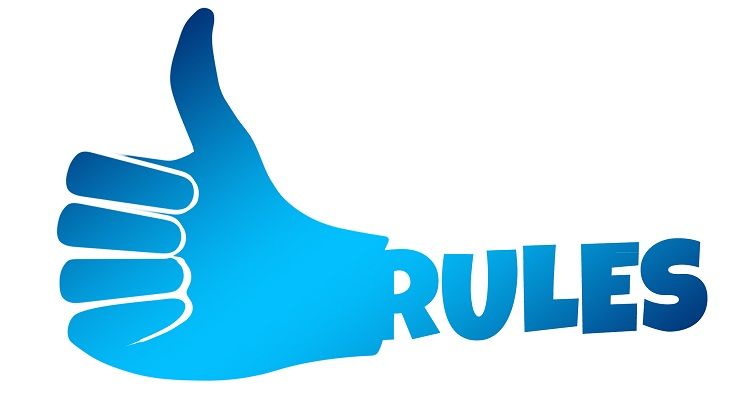Image of a thumbs up with the word Rules