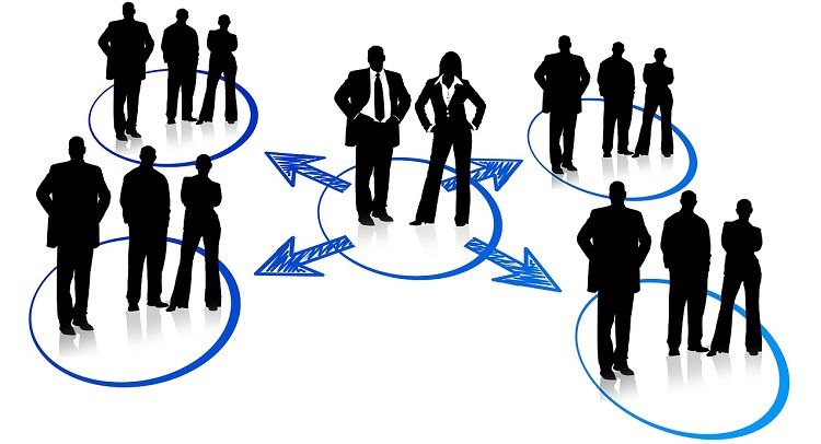 Image of groups of people networking