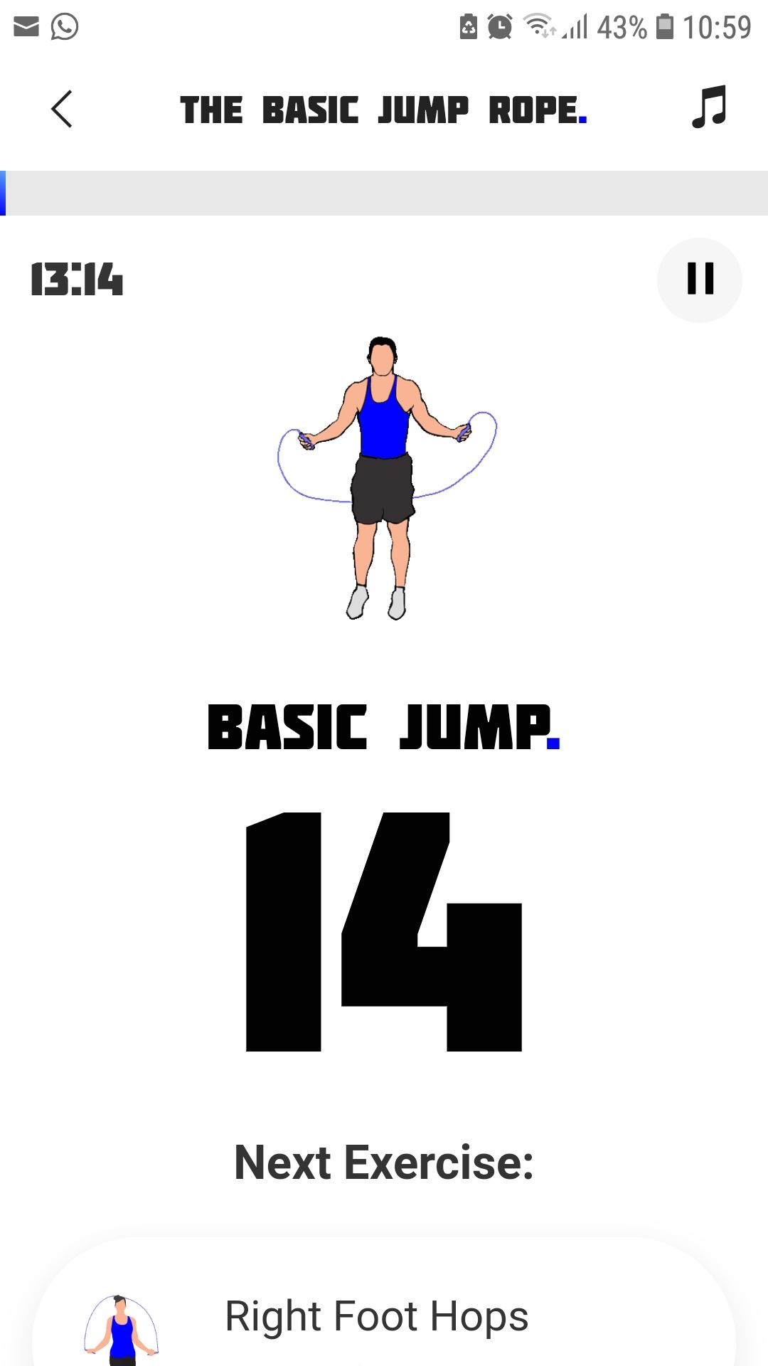 Jump Rope Training mobile workout app basic
