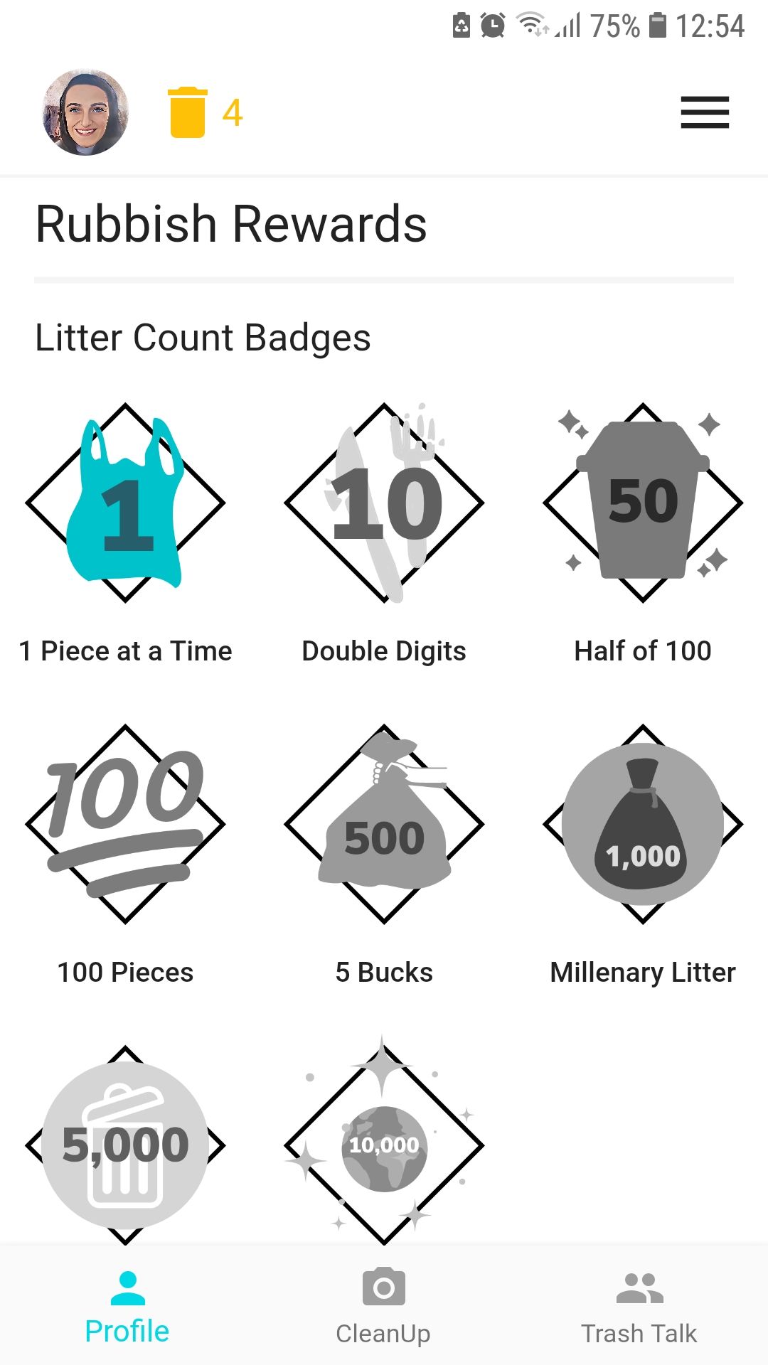 Litter CleanUp mobile cleanup app rewards