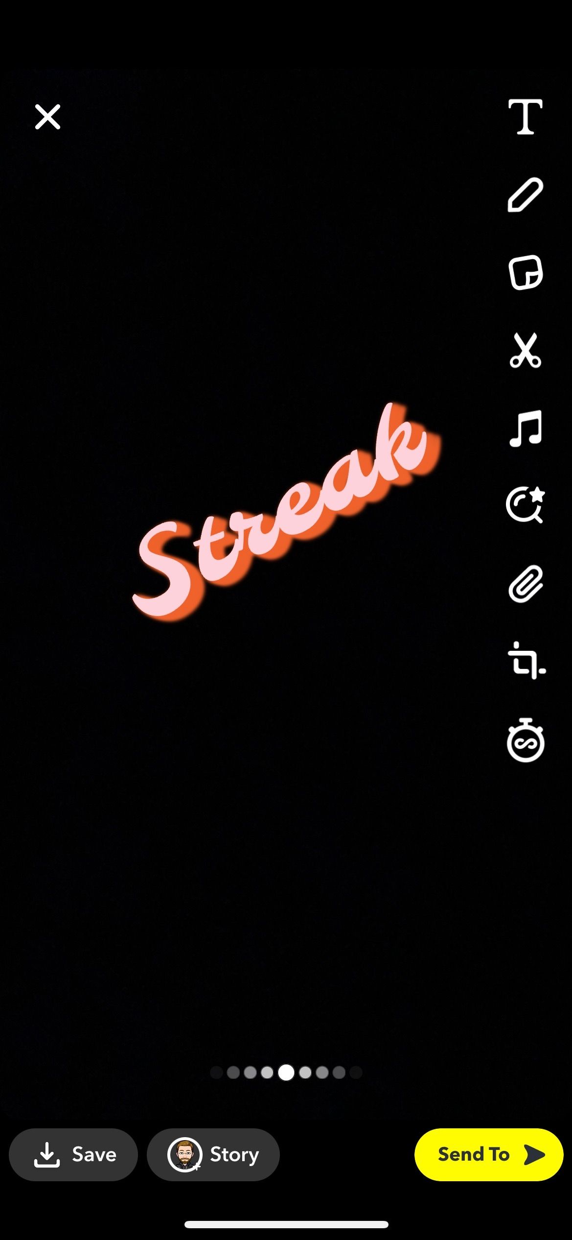 Making streaks on Snapchat