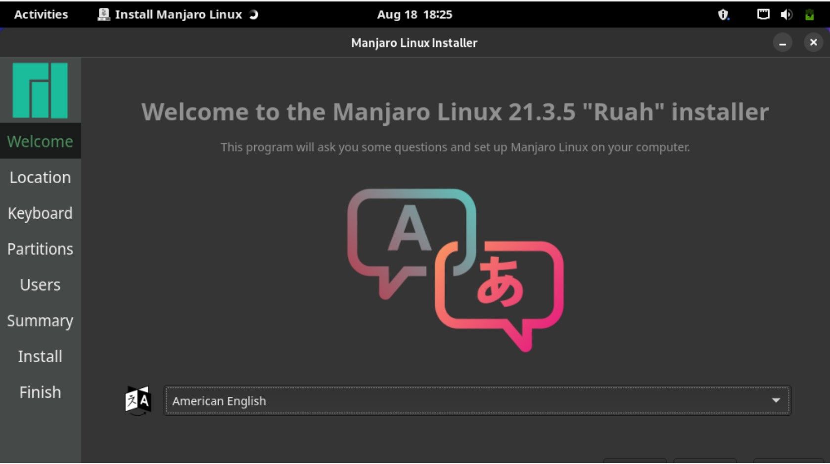 نصب کننده لینوکس Manjaro
