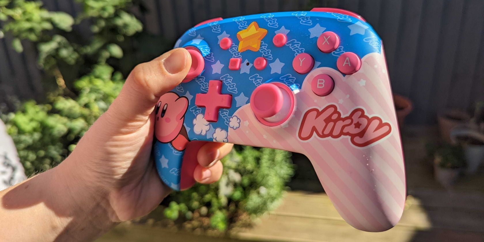 Powera Kirby Nintendo Switch Gamepad Pink