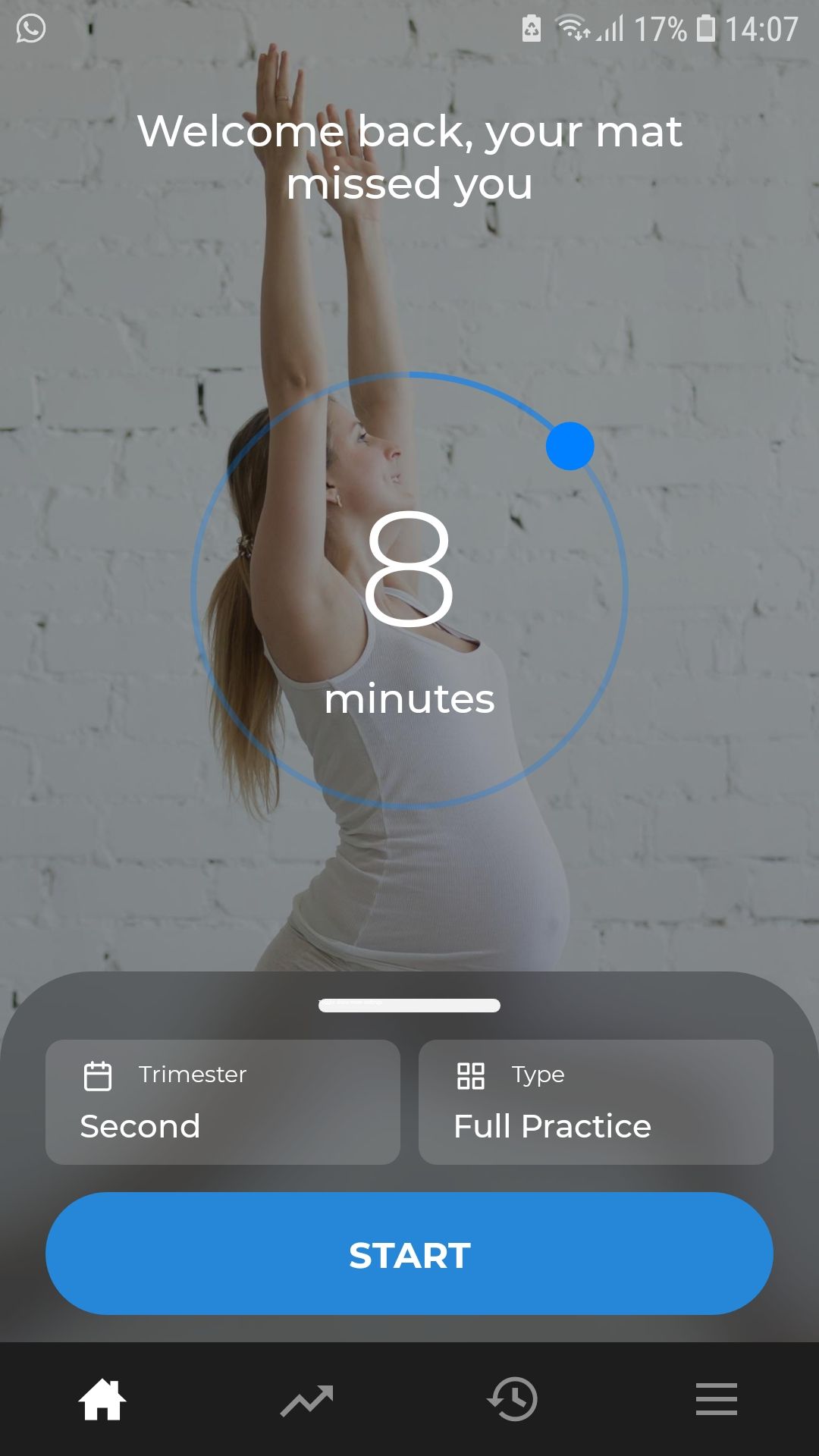 Down Dog Prenatal yoga mobile workout app