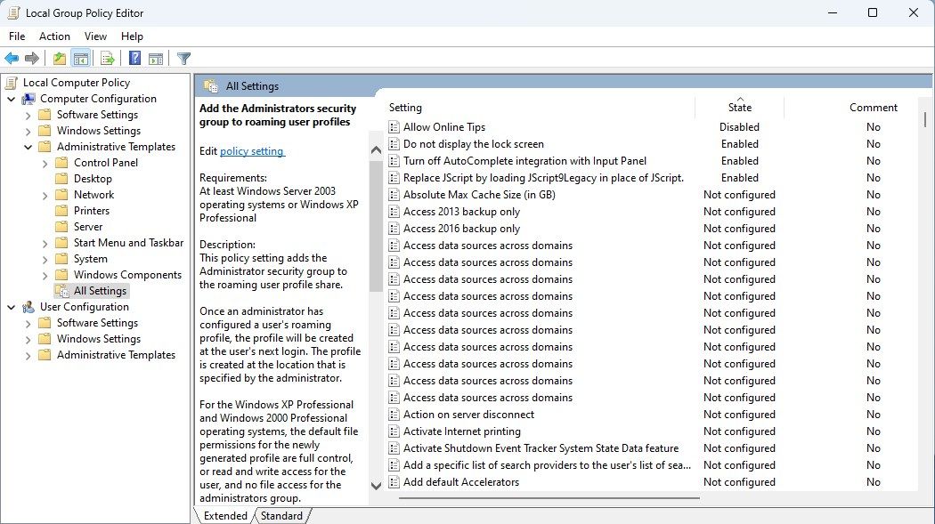 Reset Group Policy Using the Local Group Policy Editor