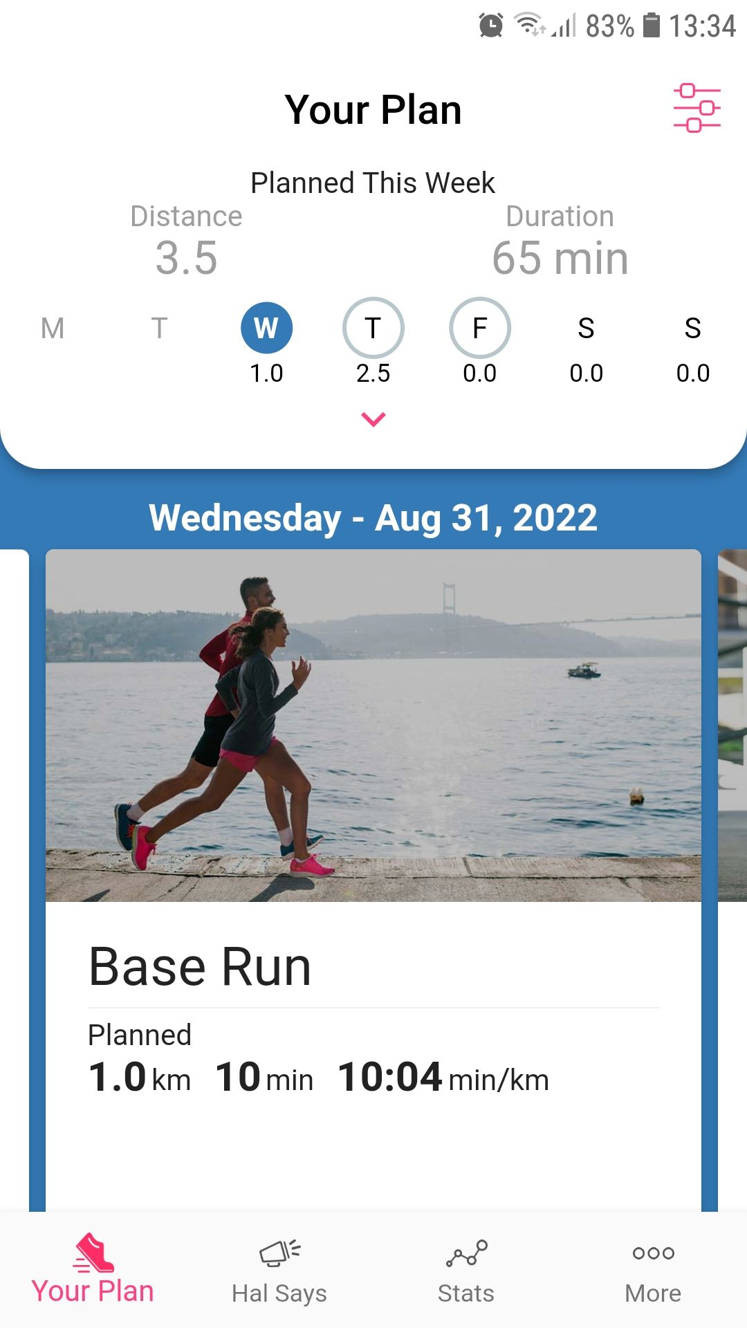 Run With Hal running tracker mobile app your plan