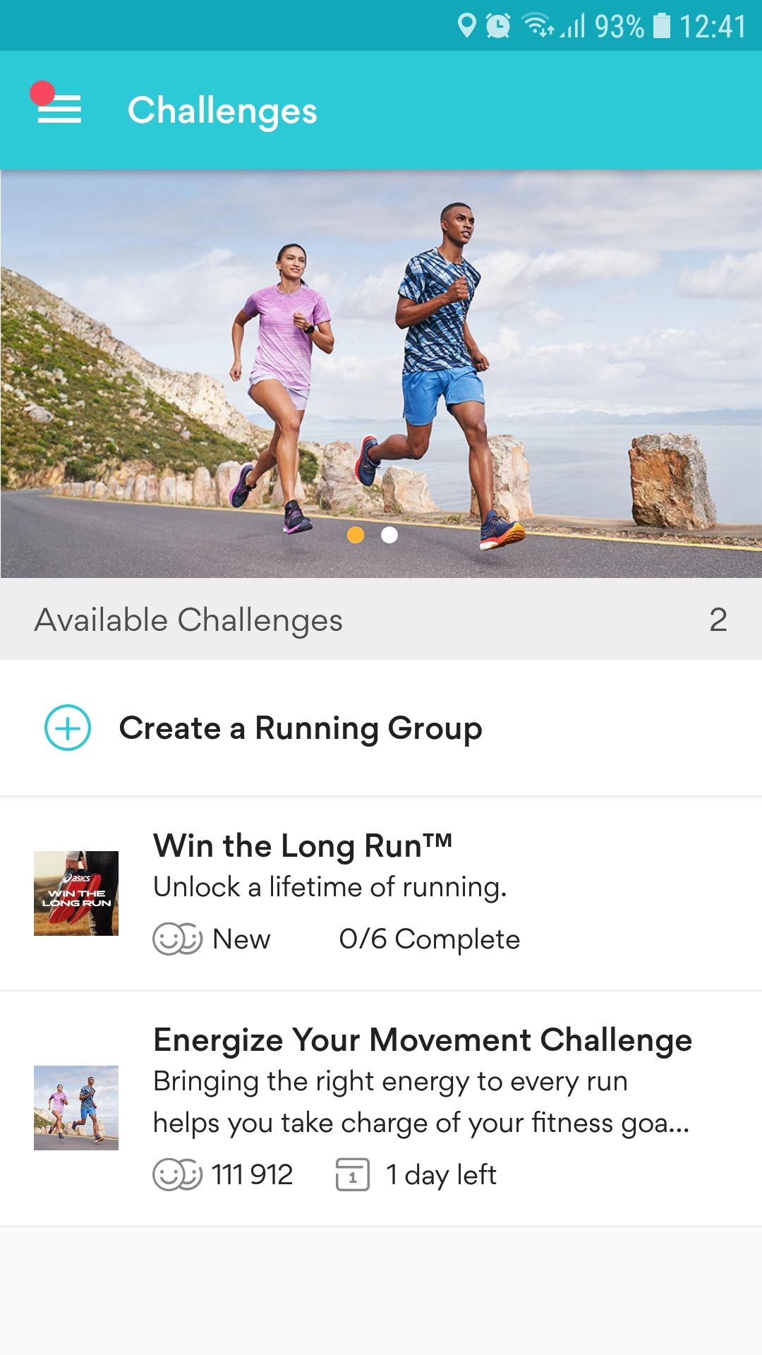 Runkeeper running tracker mobile app challenges