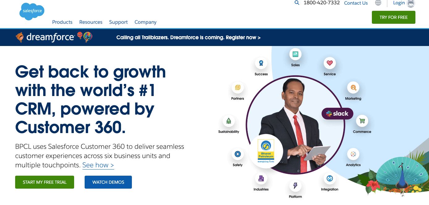 Salesforce Homepage Screenshot by Al Kaatib